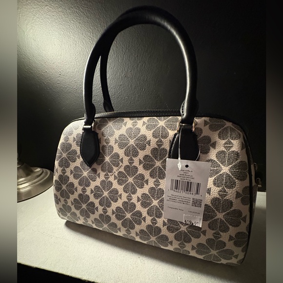 NWT Kate Spade Black & White Purse w/ Crossbody Strap - Picture 2 of 7
